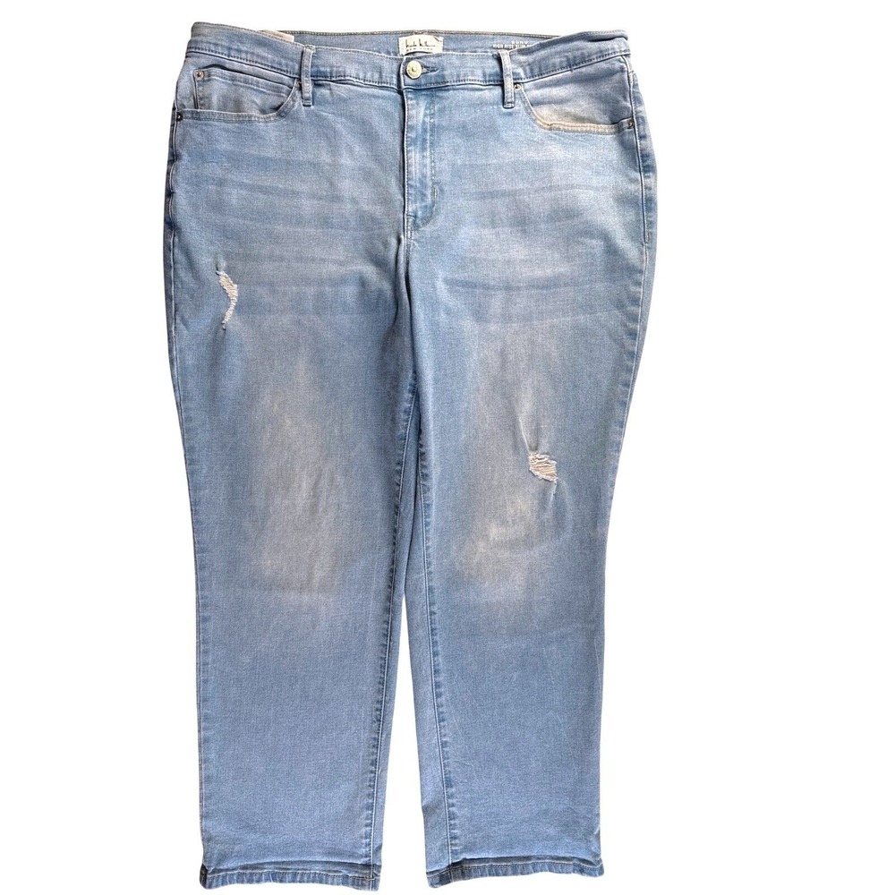 NICOLE MILLER NY Womens‎ Jeans 18 Soho High Rise Slim Straight Cropped Stretch - Picture 3 of 11